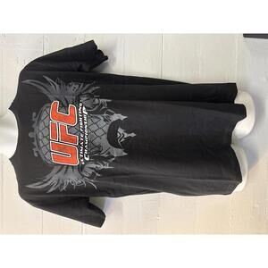 Y2K UFC cage wings black red logo t-shirt NWT deadstock M